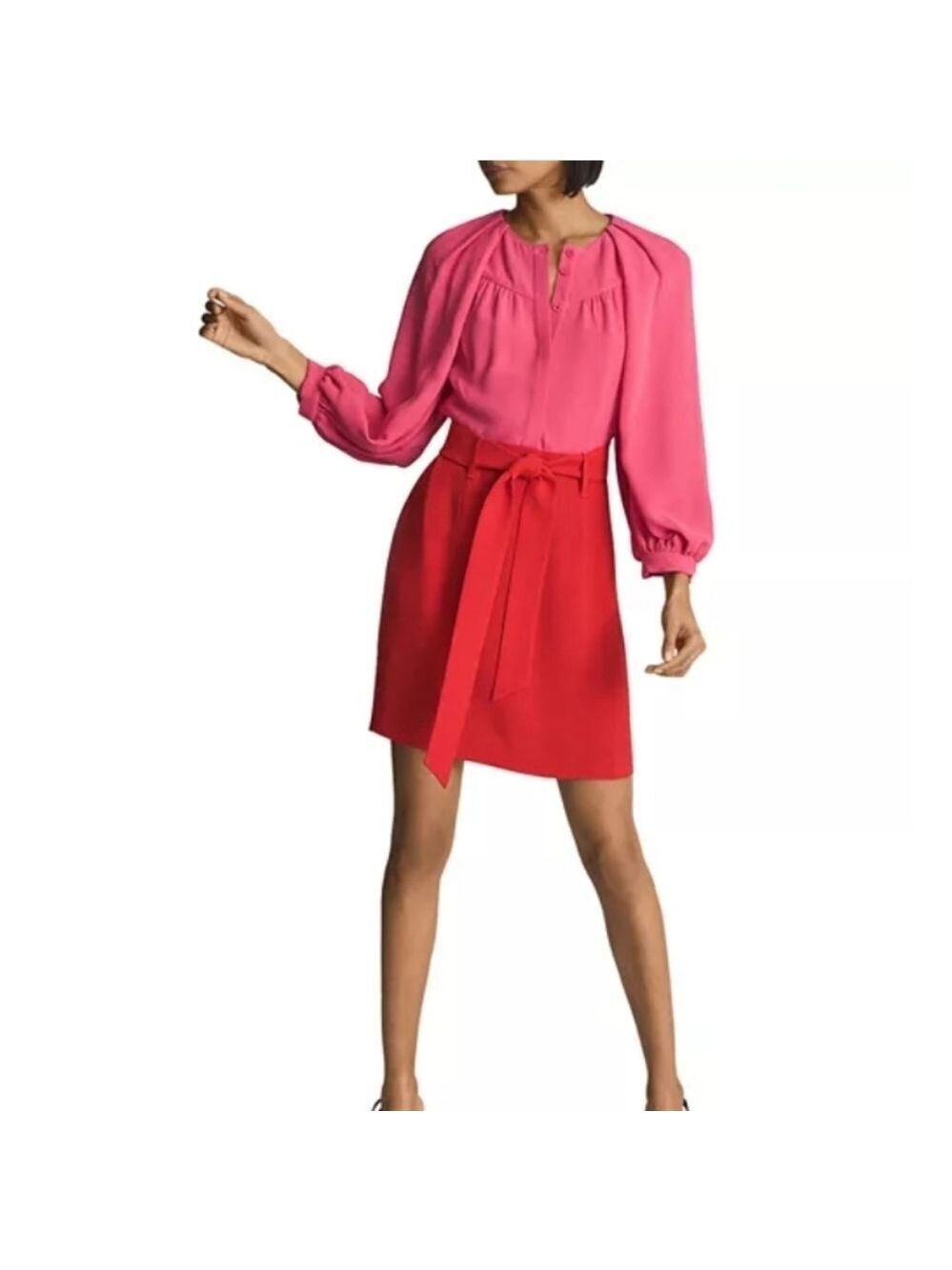 Reiss Valentina Color Clash Dress
